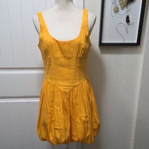 Gianni Bini Yellow Sleeveless Dress